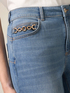 Skinny push-up jeans with chain detail image number 3