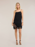 Rochie scurtă din georgette cu franjuri image number 0
