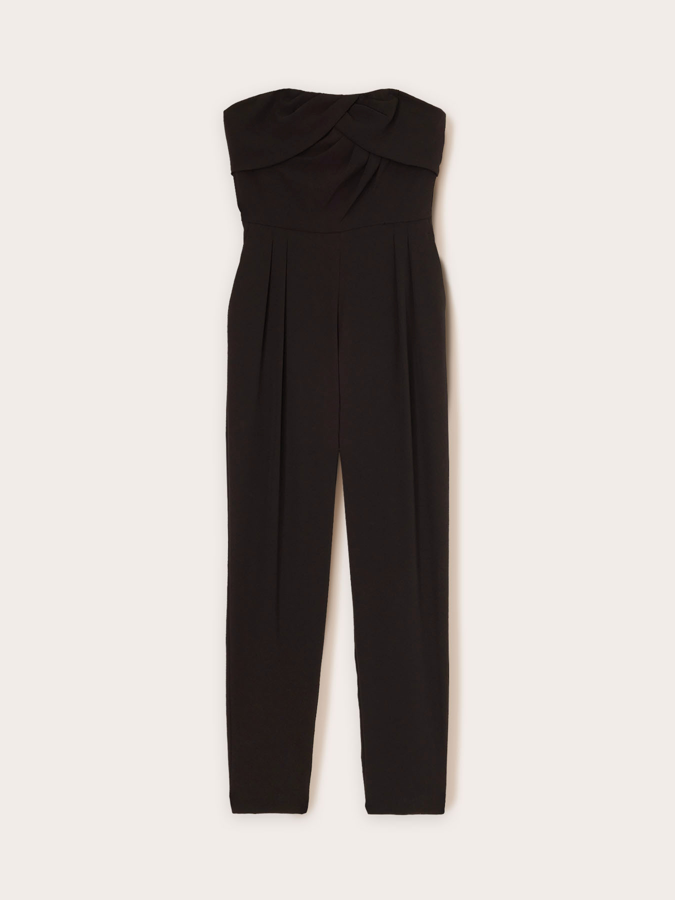 Long jumpsuit with draped bustier image number 4