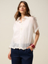 Embroidered voile shirt image number 0