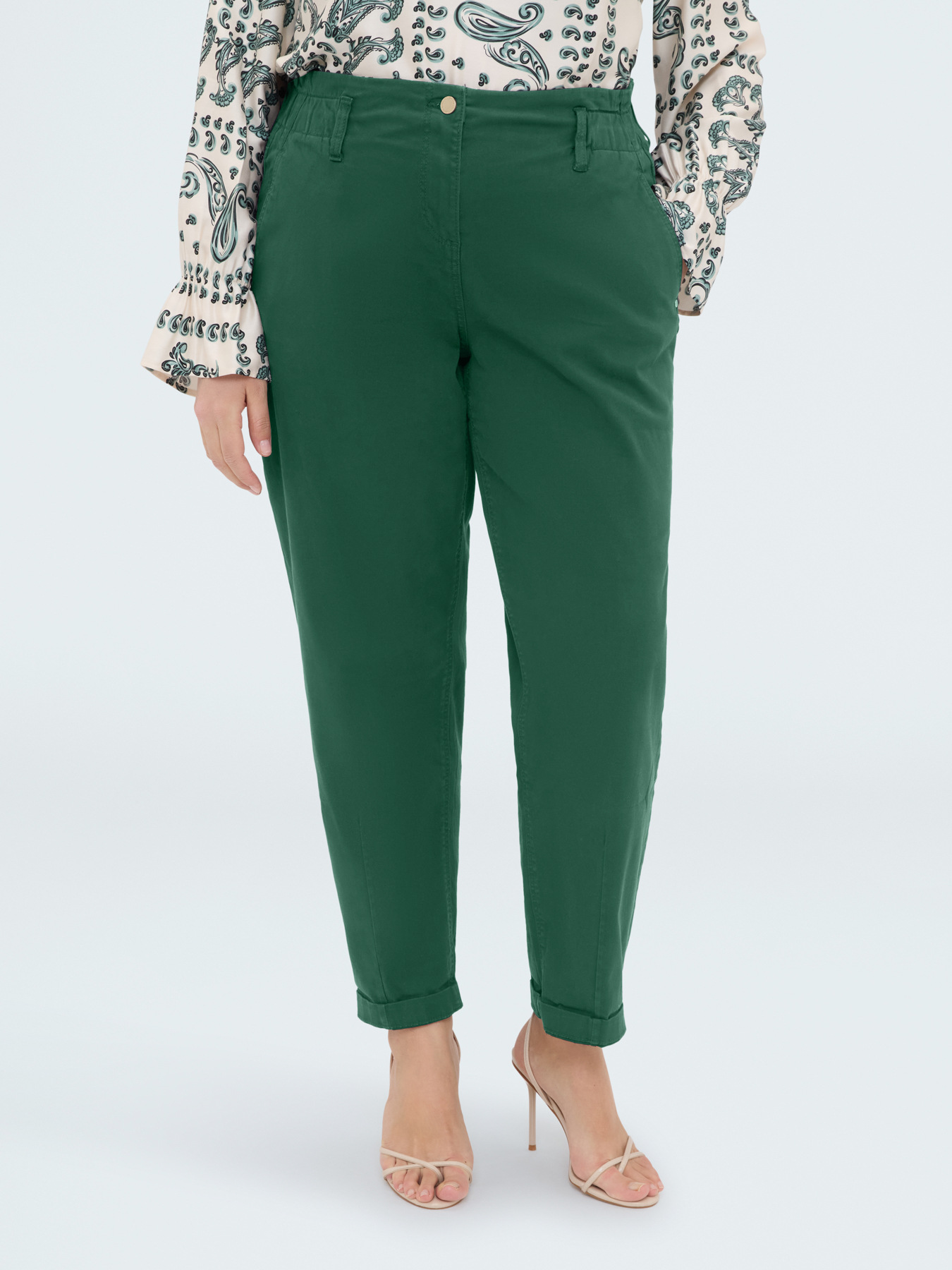 Pantaloni Balloon in cotone image number 2