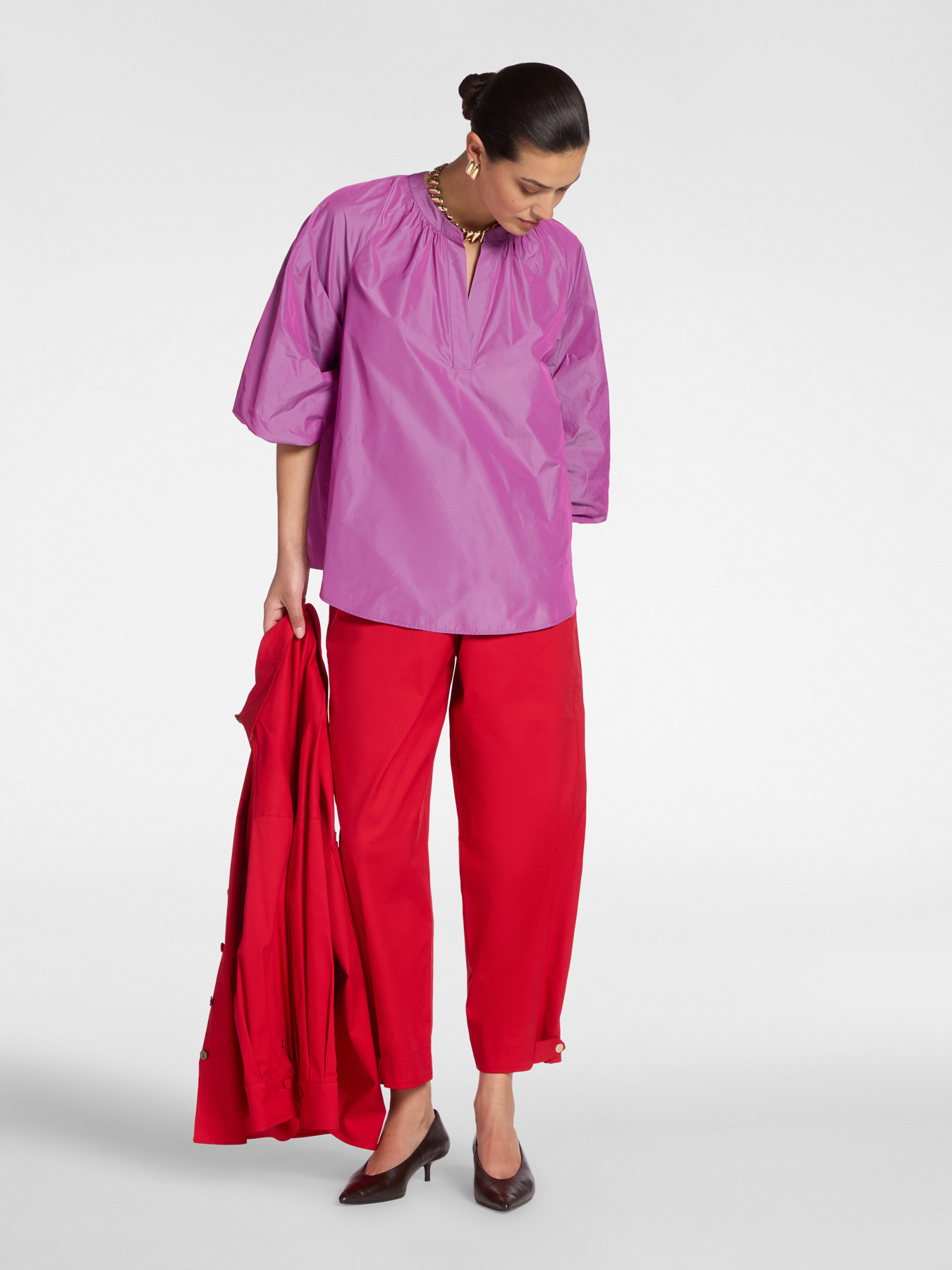 Taffeta blouse image number 3