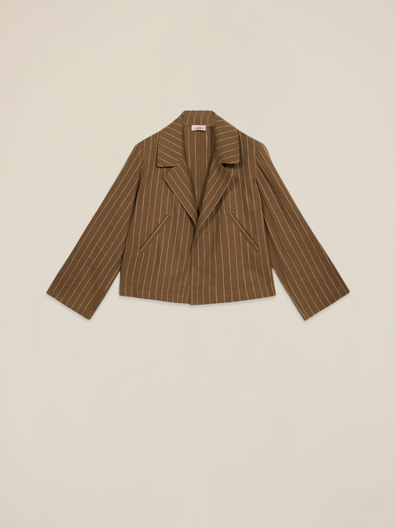 Veste déstructurée en mélange de lin