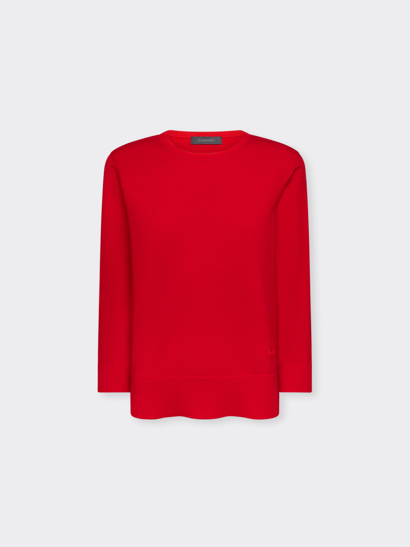 Sporty crew neck sweater image number 4