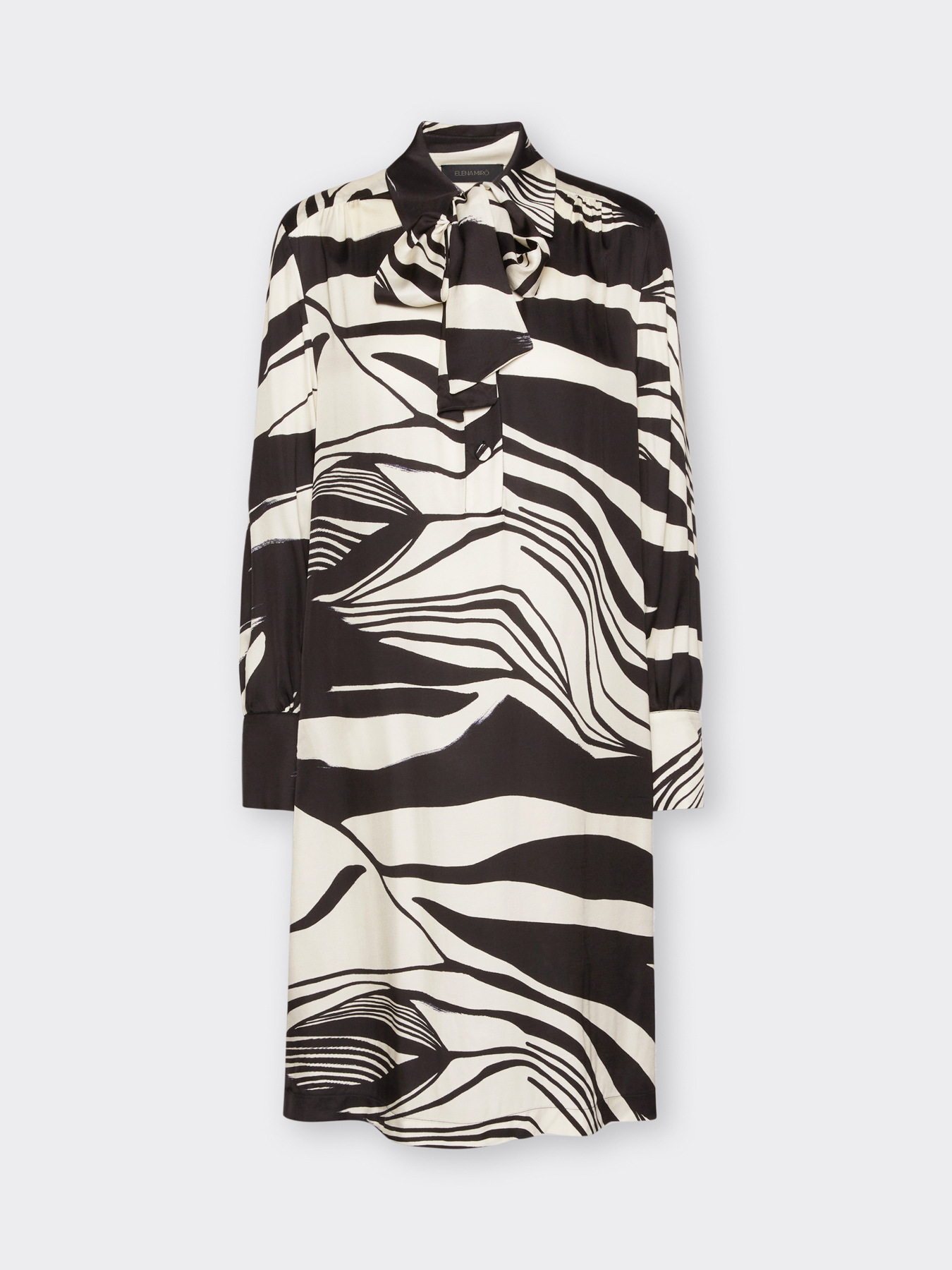 Bedrucktes Kleid aus Viskose-Twill image number 4