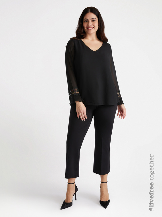 Bluse mit Viskose LENZING™ ECOVERO™