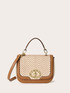 Raffia-effect crossbody bag image number 1