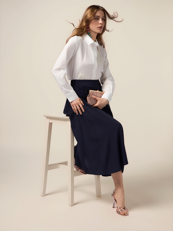 A-line skirt in viscose
