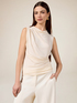 Draped jersey top image number 0
