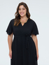 DREAM georgette dress with V-neckline image number 3