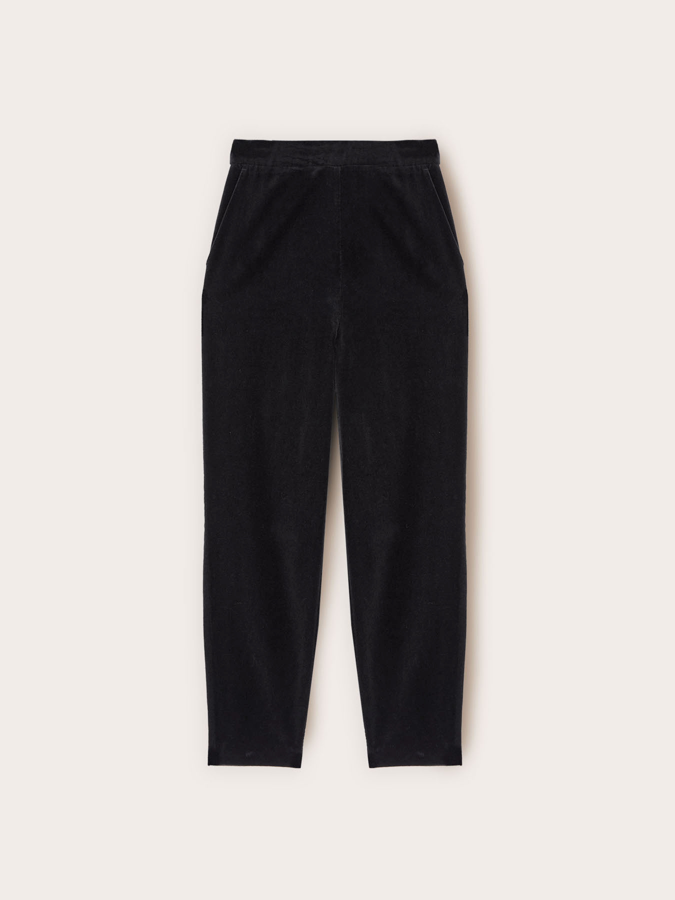 Hose aus glattem Samt image number 3