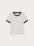 Tricou cu margini tricotate image number 4