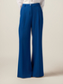 Wide-leg palazzo pants in crepe fabric image number 2