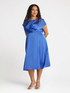 Bluse aus Satin mit Drapierung image number 1