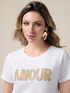 T-shirt with jewel patch image number 2