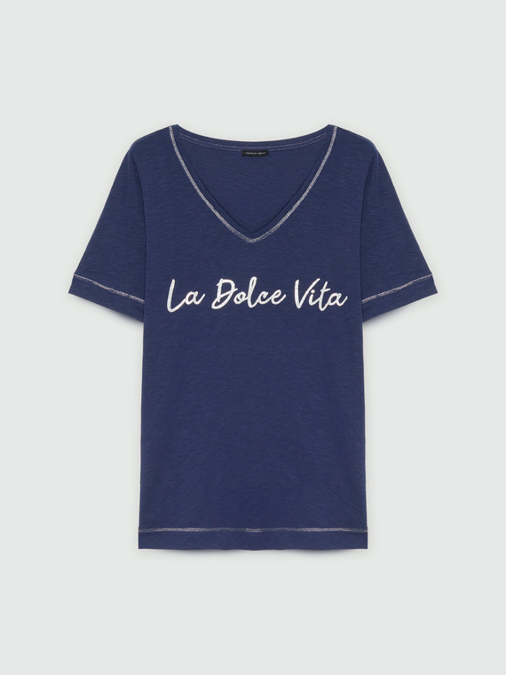 T-Shirt mit Schriftzug
