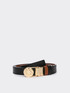 Cintura Monogram  reversibile in pelle image number 1