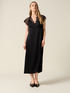Vestito midi in raso con pizzo image number 0