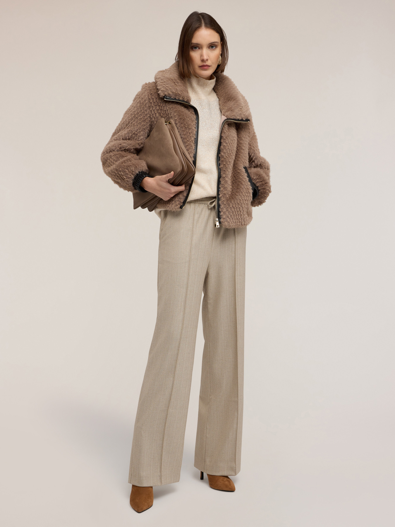 Plush effect jacket image number 0