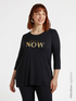 Besticktes Sweatshirt aus Viskose LENZING™ ECOVERO™ image number 0