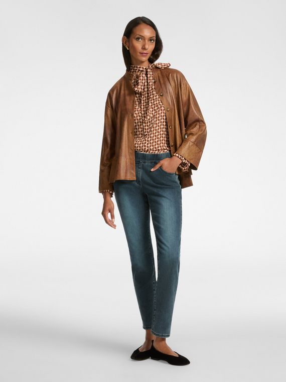 Pull-on jeggings with 5 pockets, "Pat"