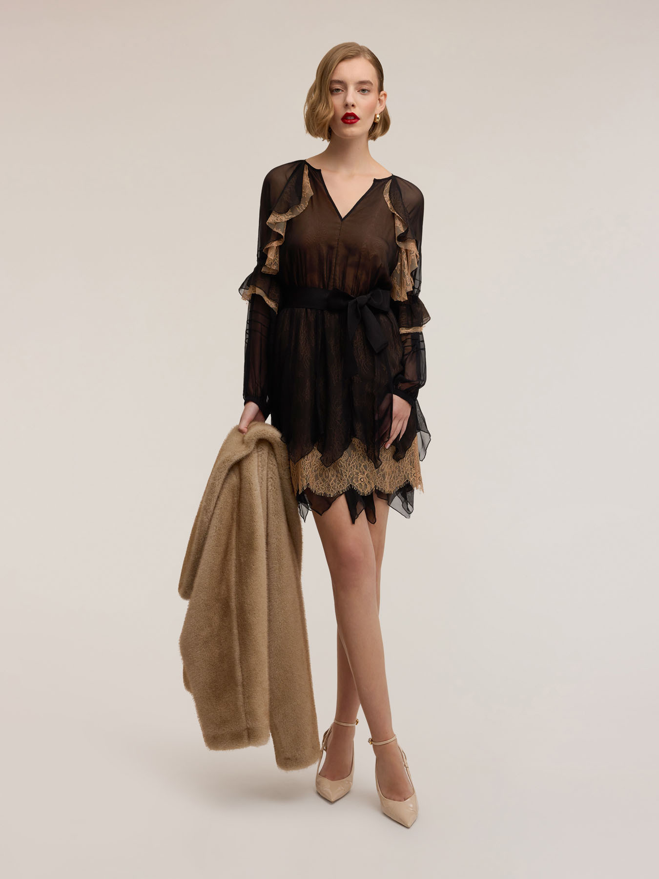 Georgette and lace Smart Couture dress image number 0