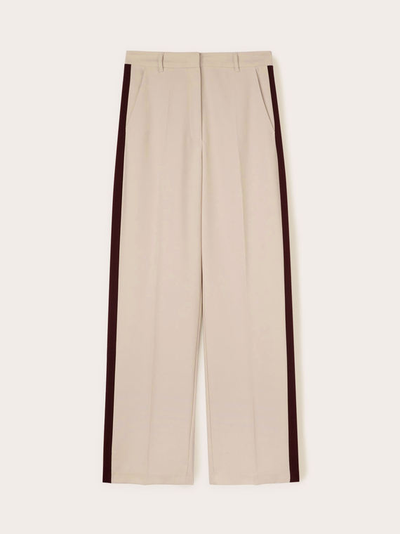 Palazzo trousers with side band