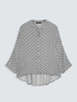Gepunktete Bluse aus Viskose-Satin image number 4