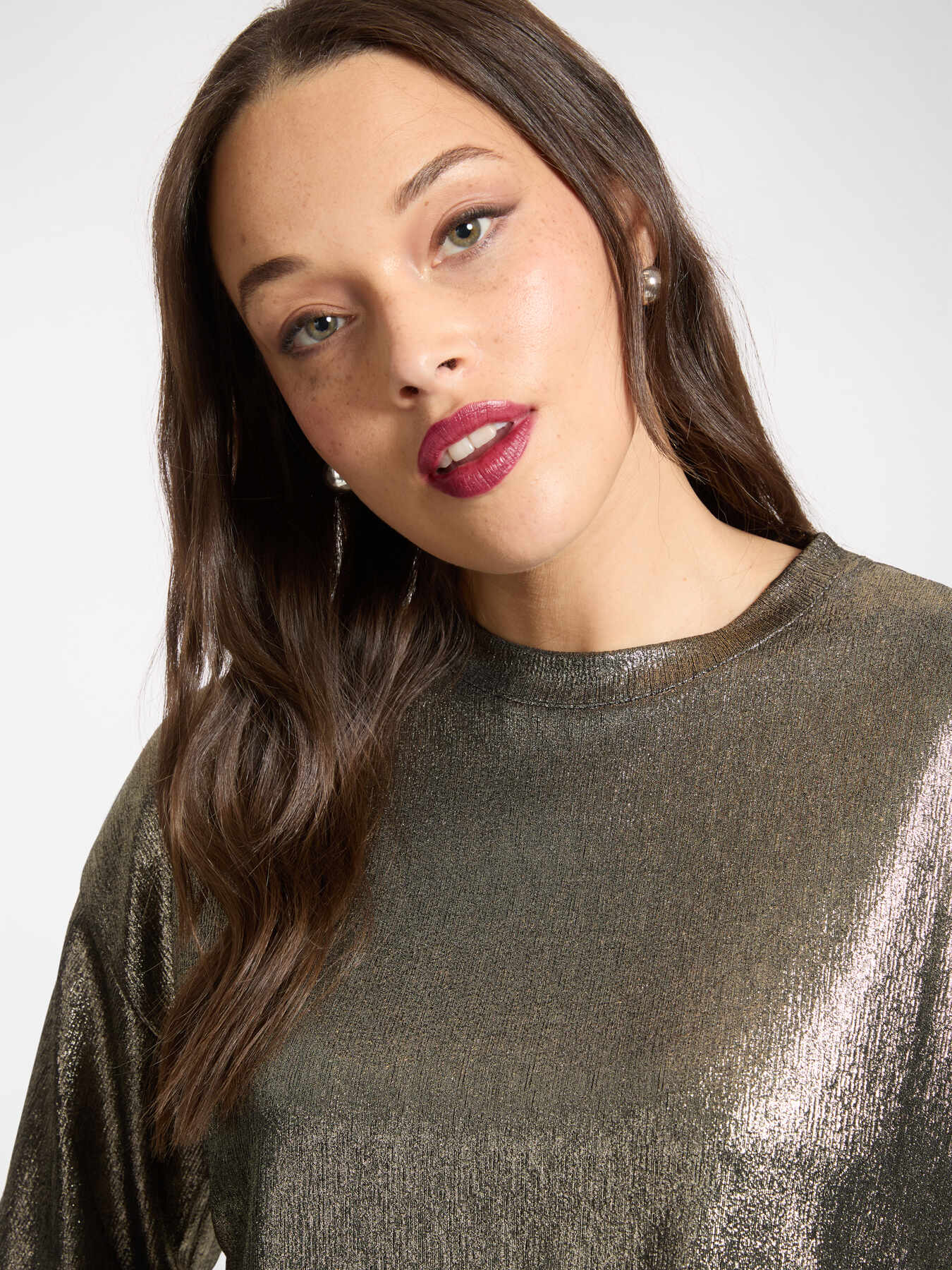 T-shirt in jersey laminato image number 2