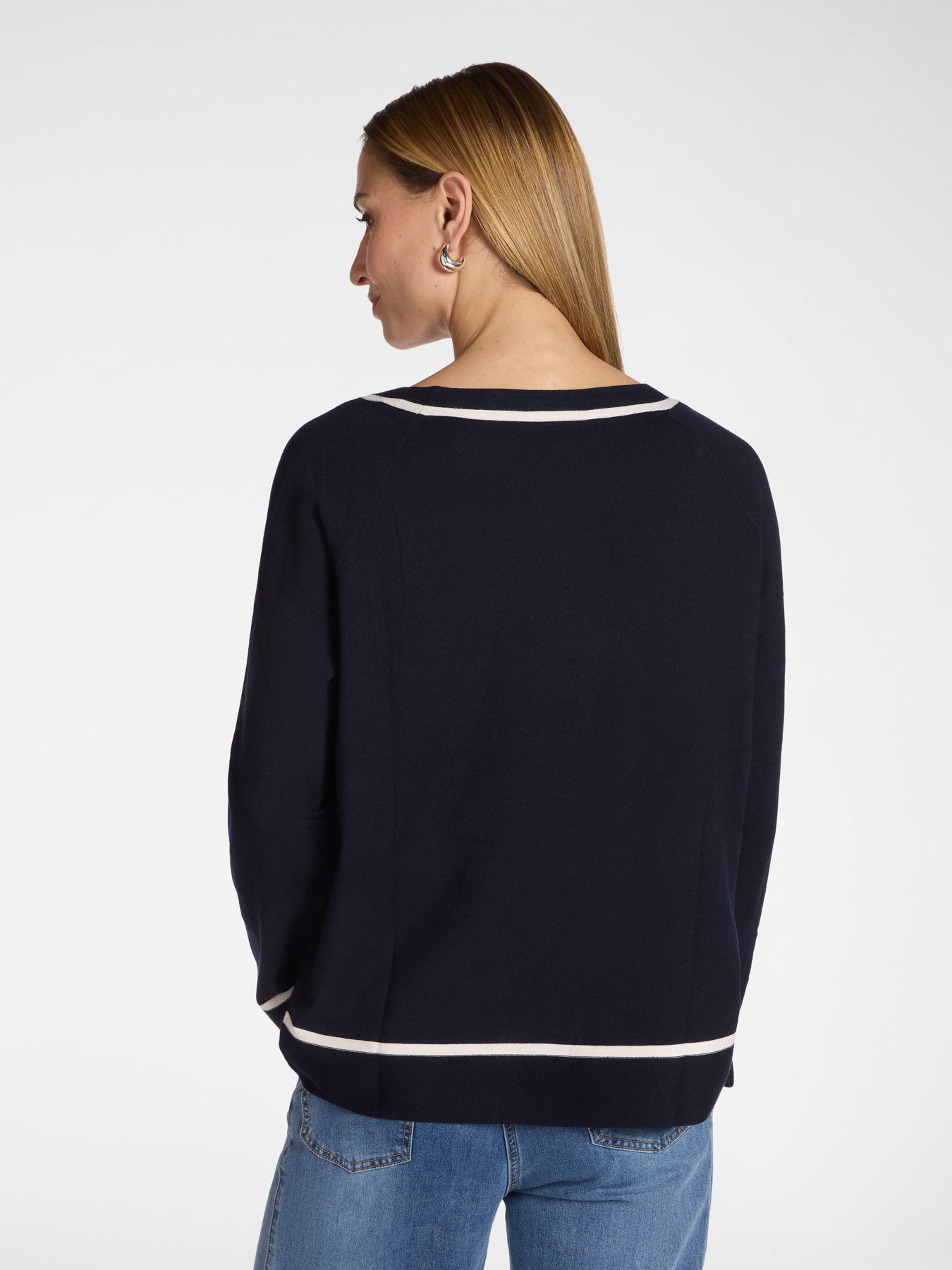 Maglia rigata misto viscosa image number 1