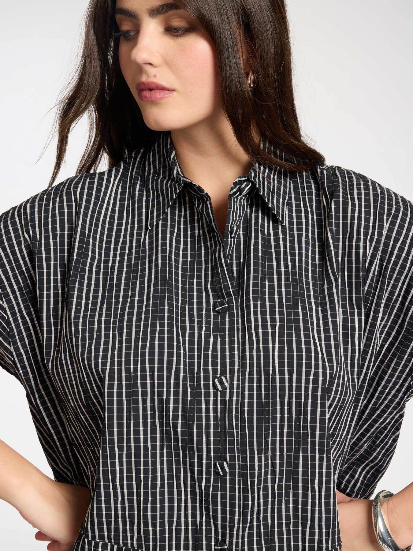 Camicia in cotone tinto filo image number 3