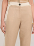 Trousers with piping and slit at the bottom image number 2