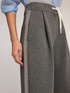 Palazzo pants in scuba with bands image number 3