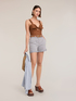Cropped top with bow image number 0