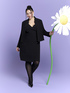 Cropped blazer in stretch fabric image number 0