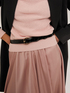 Patent leather belt with crossover keeper loop image number 0