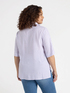 Camicia a righe in lino e viscosa image number 1