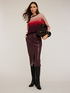 Coated fabric midiskirt image number 0