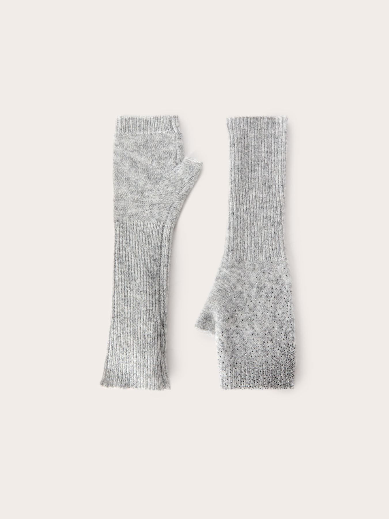 Knit sleeves with rhinestones image number 1