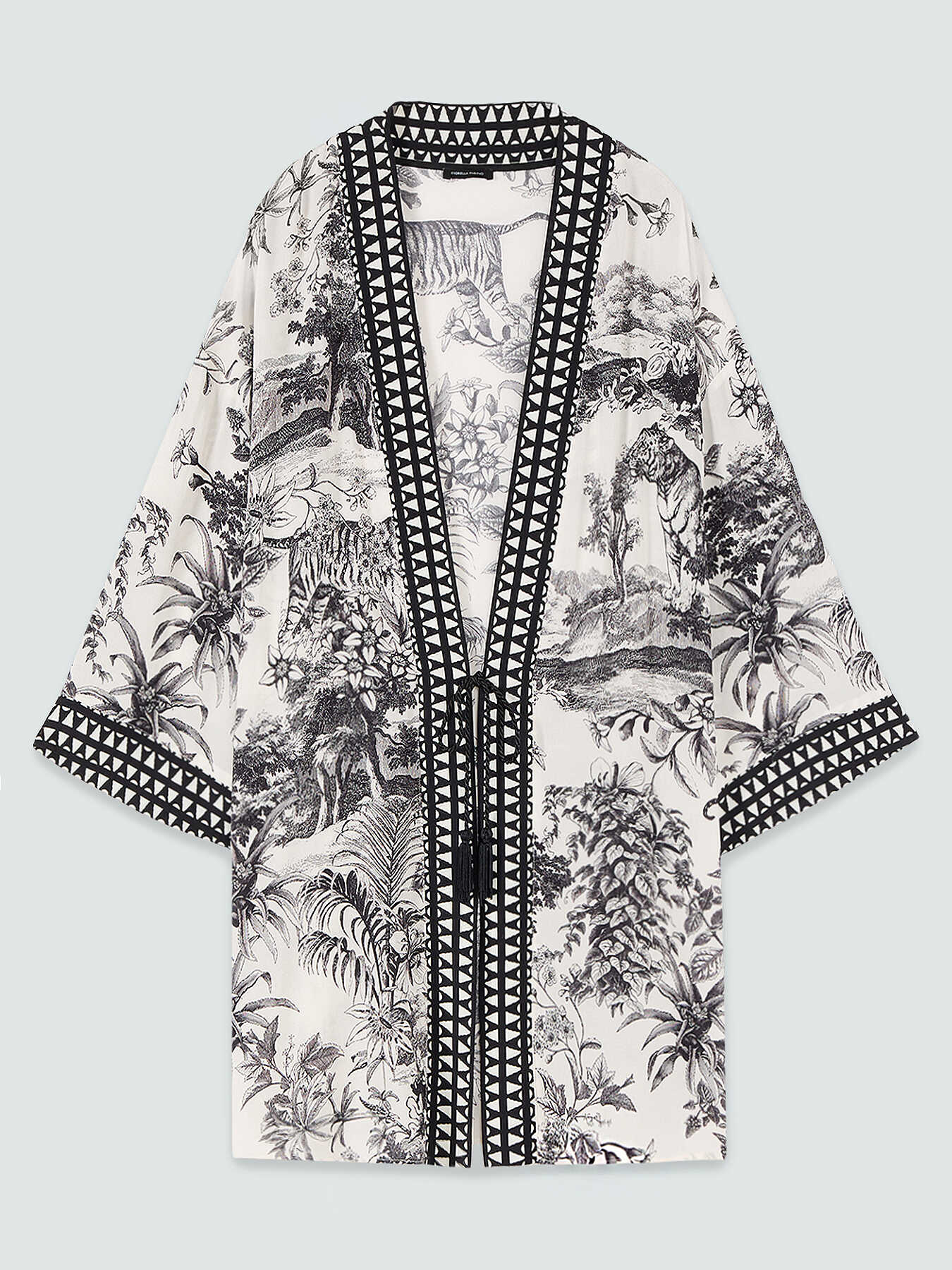 Offener Kaftan aus Viskose image number 5
