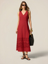 Rochie linie A cu broderie englezească image number 3