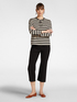 Striped T-shirt with dragonflies embroidery image number 2