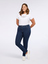 Skinny jeans in dark blue wash image number 4