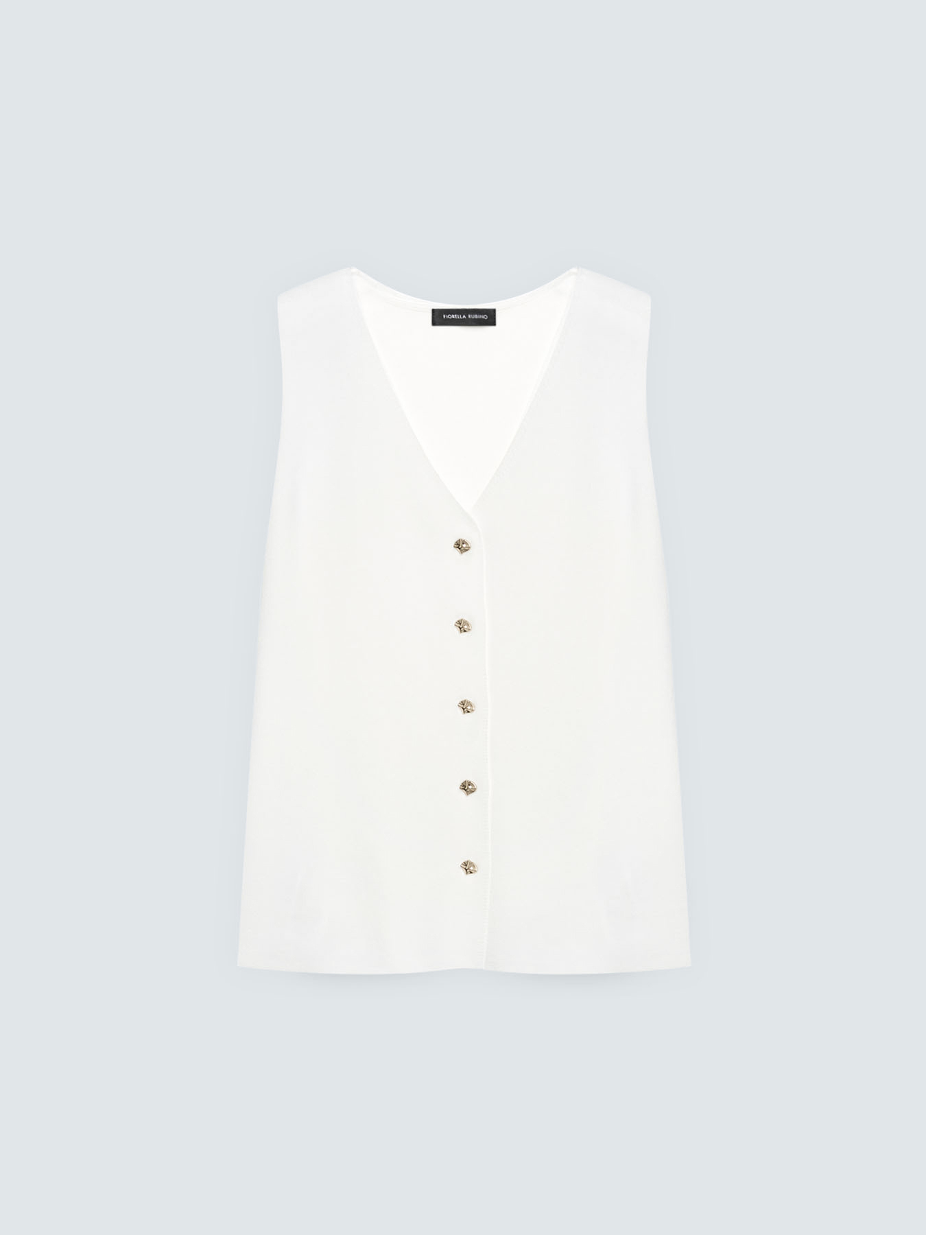 Long knit vest image number 4