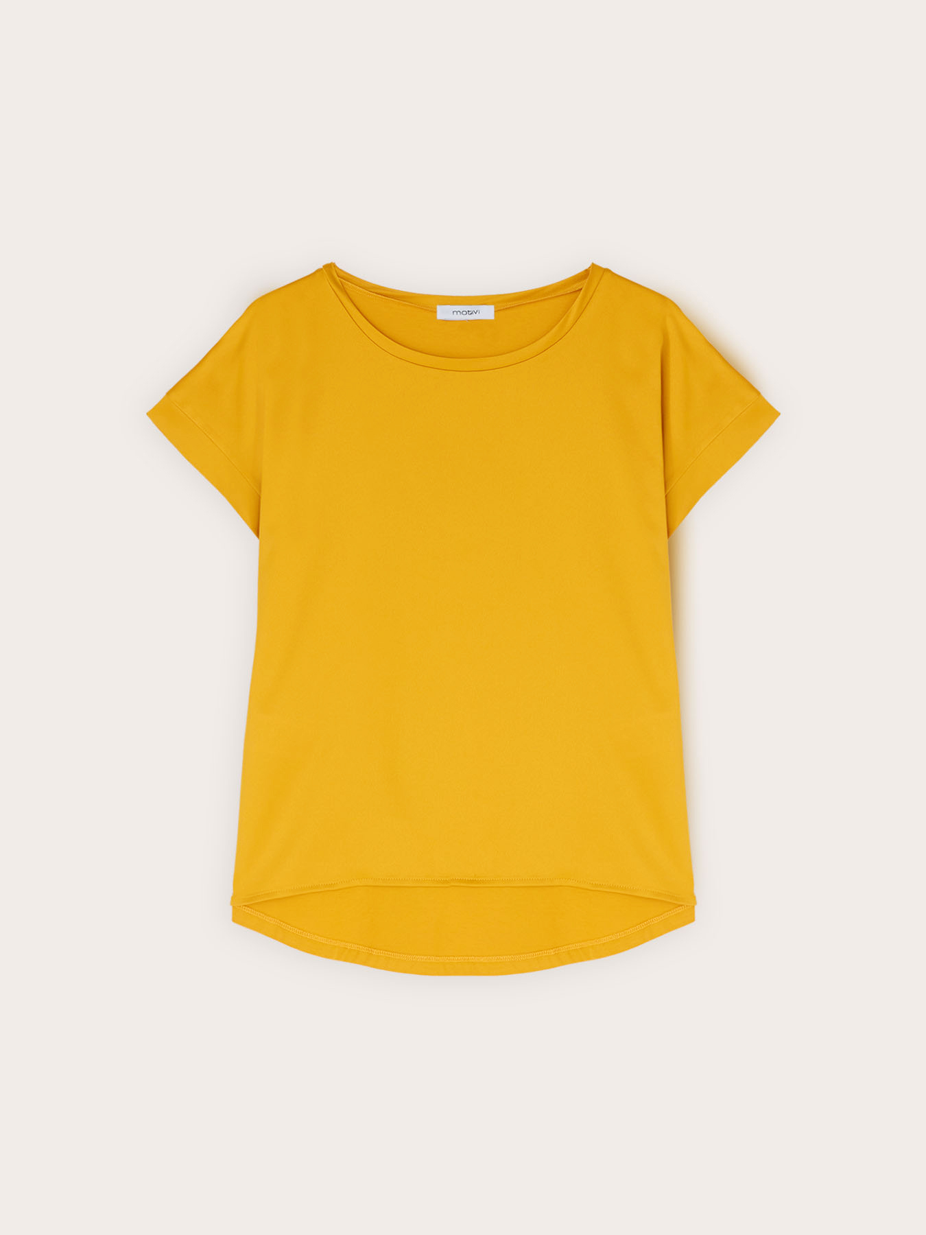Tricou bimaterial din amestec de bumbac image number 3