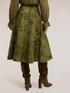 Midi flared skirt with botanical print image number 1