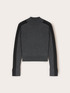Two-tone turtleneck sweater in silk blend image number 4
