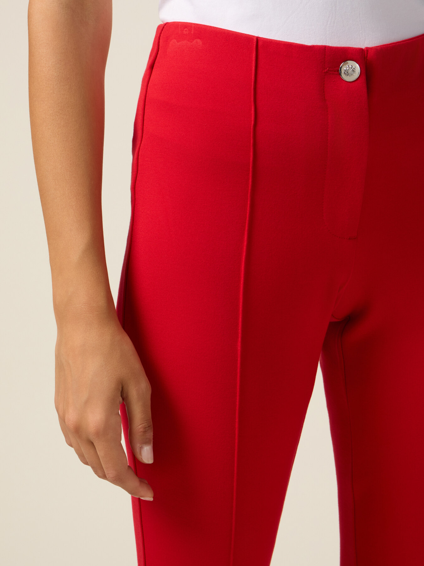 Flare pants in milano stitch image number 2