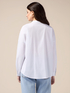 Poplin shirt with floral appliqué image number 1