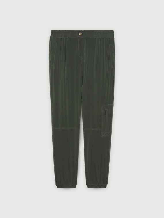 Cargohose aus Jersey